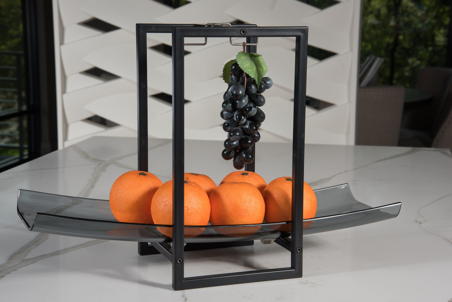 Fruit Holder With Banana Hanger Zojila   Stylish Fruit 20 Holder 