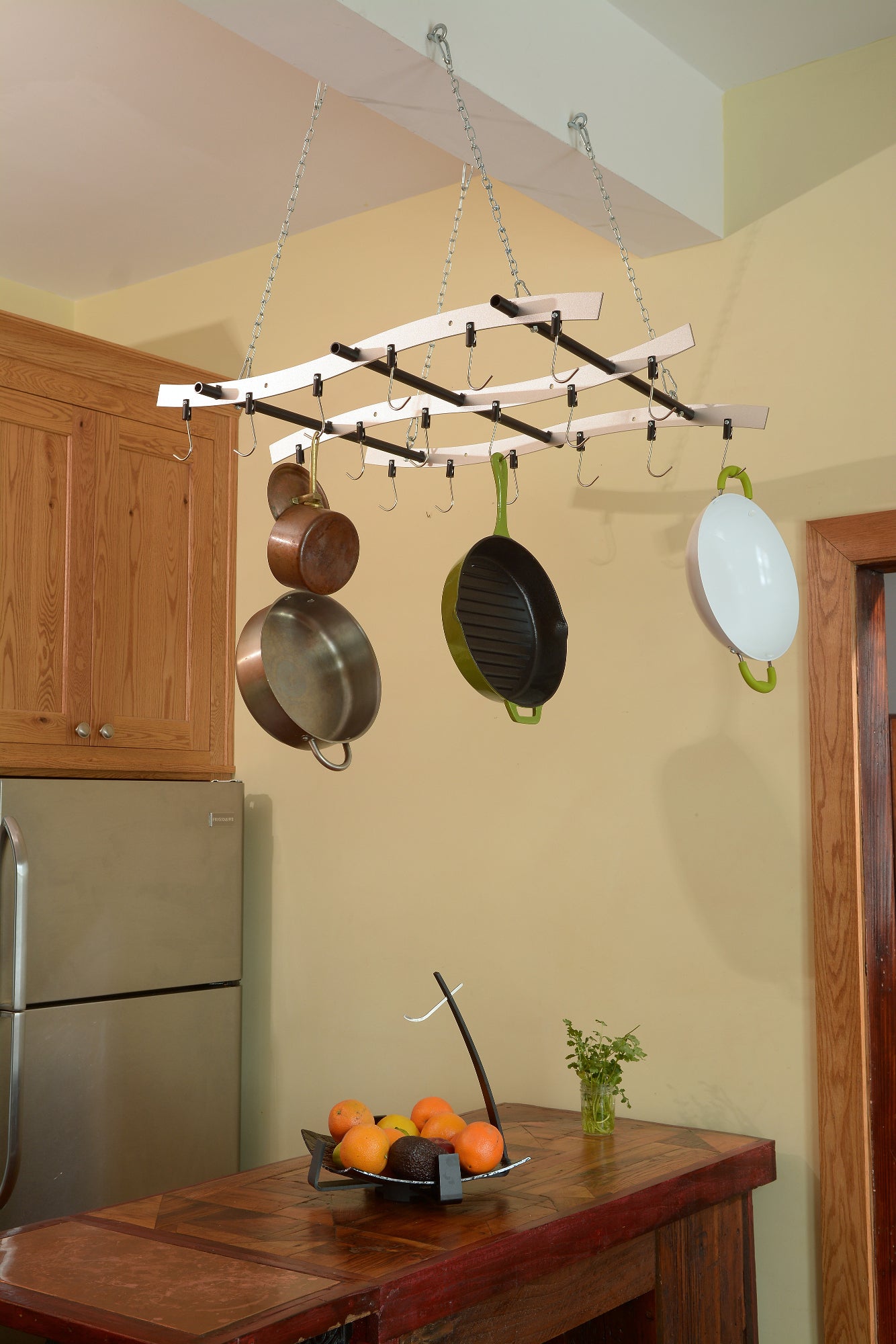 Pan hooks for online kitchen